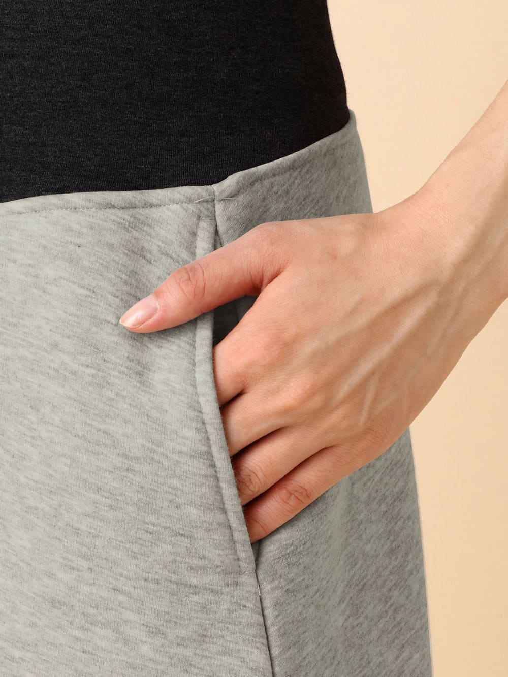 マタニティ スカート|【産前産後対応】【極暖】【2丈展開】裏シャギーあったかフレアスカート【出産後も長く使える】