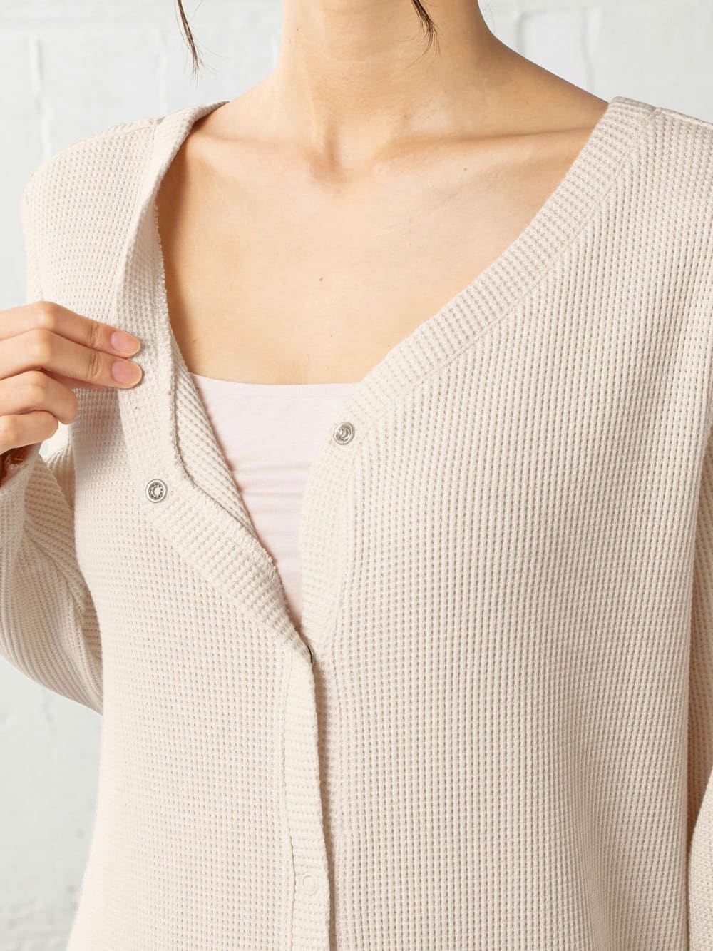 マタニティ ワンピース|【2WAY】【親子コーデ可】サーマル前後2WAYロングカーディガンワンピース　マタニティ・授乳服【出産後も長く使える】