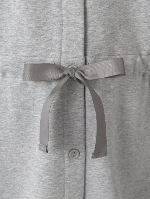 マタニティ パジャマ・ルームウェア|【セット】ミニ裏毛裏起毛切替ワンピ＆産後も使えるレギンスパジャマ　マタニティ・授乳パジャマ