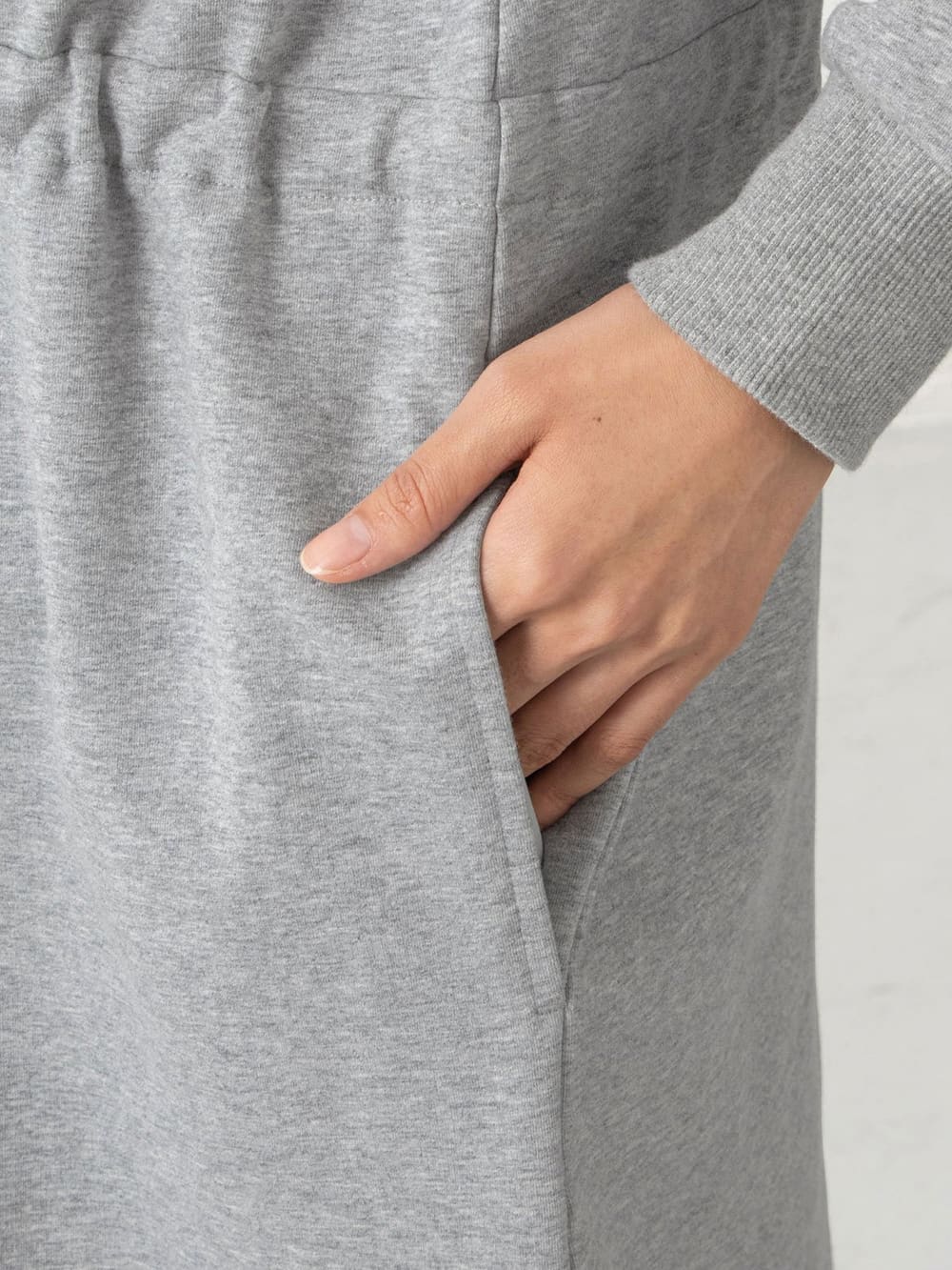 マタニティ パジャマ・ルームウェア|【セット】ミニ裏毛裏起毛切替ワンピ＆産後も使えるレギンスパジャマ　マタニティ・授乳パジャマ