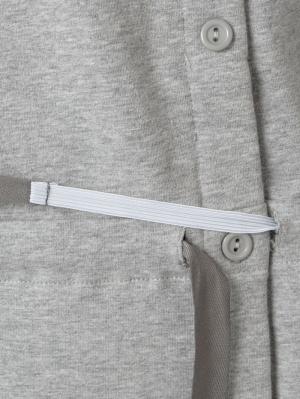 マタニティ パジャマ・ルームウェア|【セット】ミニ裏毛裏起毛切替ワンピ＆産後も使えるレギンスパジャマ　マタニティ・授乳パジャマ