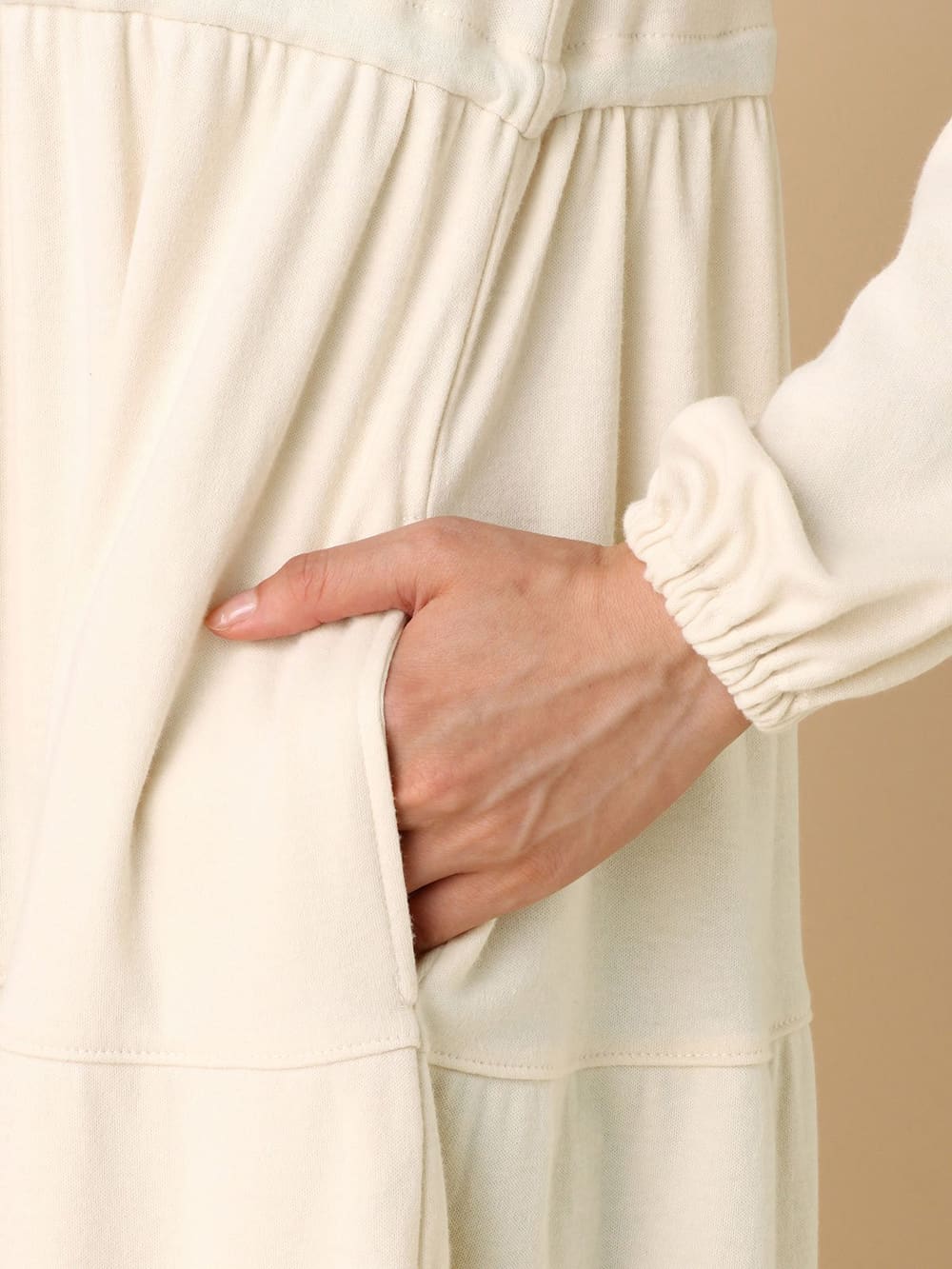 マタニティ パジャマ・ルームウェア|やわらかスムース ティアードリラックスネグリジェ　マタニティ・授乳パジャマ