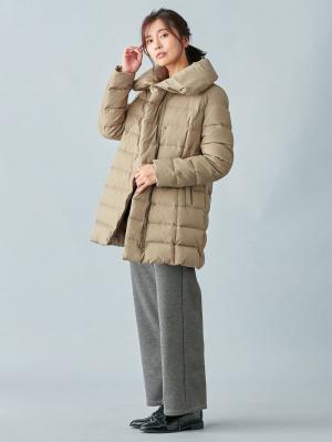 マタニティ パンツ|【産前産後対応】【極暖】リブ裏シャギーワイドパンツ【出産後も長く使える】|杢チャコール