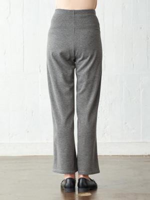 マタニティ パンツ|【産前産後対応】【極暖】リブ裏シャギーワイドパンツ【出産後も長く使える】