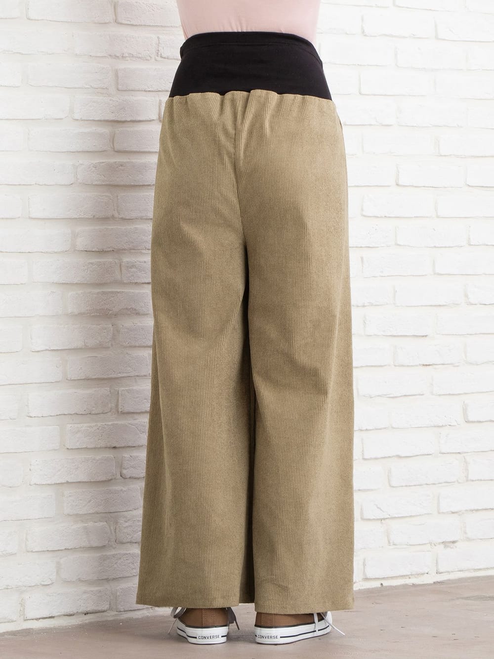 アウトレット|【産前産後対応】コーデュロイワイドパンツ【出産後も長く使える】
