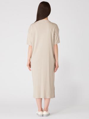 マタニティ ワンピース|ain（アイン）【汗染み防止加工】リブワンピース　マタニティ・授乳服【出産後も長く使える】