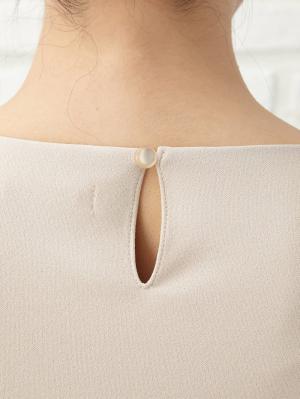 マタニティ ワンピース|LOVE MIC(ラブミック)強撚スムース バイカラー使いワンピース マタニティ・授乳服【出産後も長く使える】