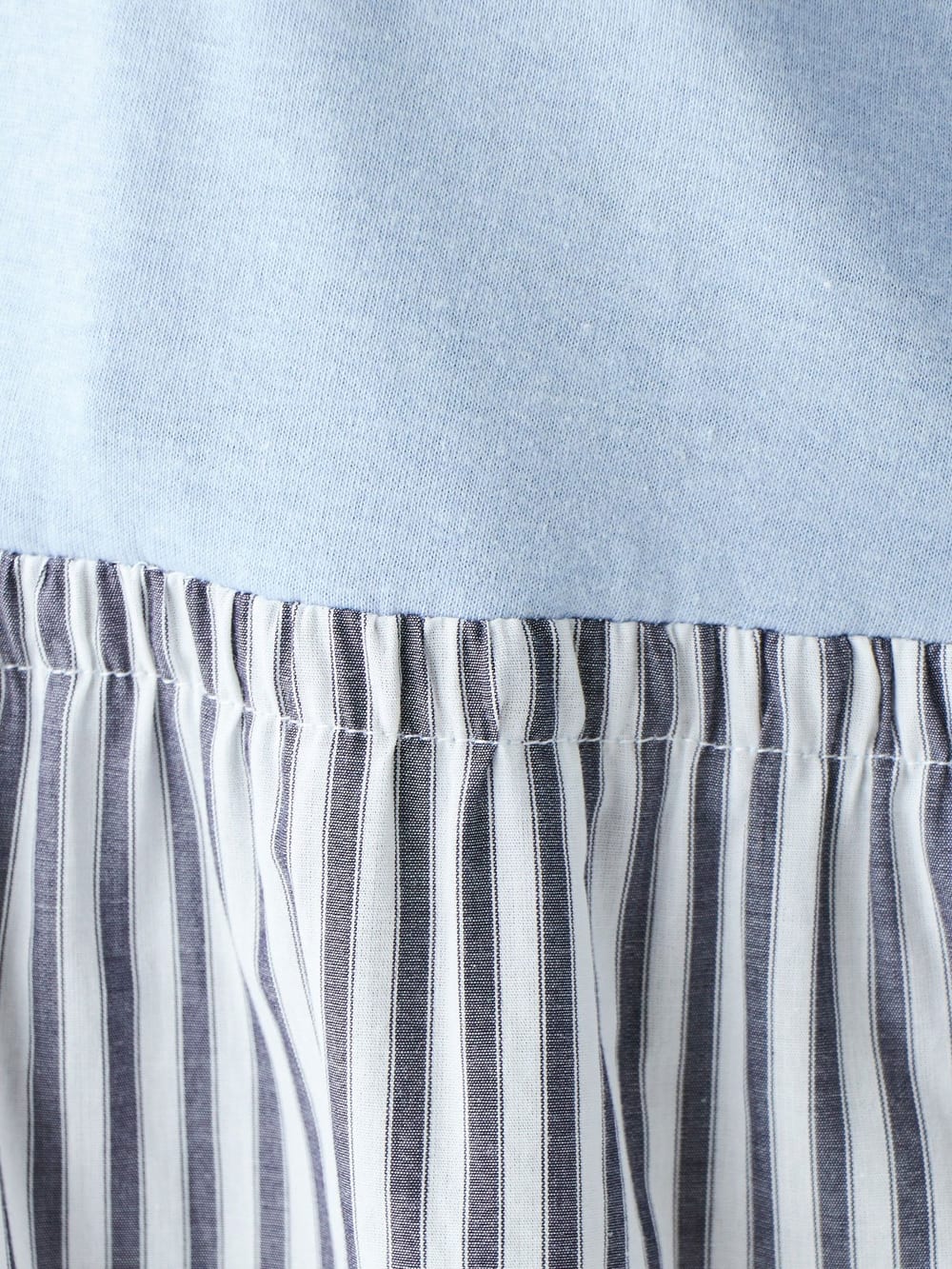 マタニティ パジャマ・ルームウェア|mutti ei(ムッティアイ)【授乳しやすい】天竺×平織ストライプパジャマ