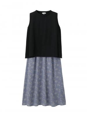 ain（アイン）花柄ドッキングワンピース　マタニティ・授乳服【出産後も長く使える】 29642