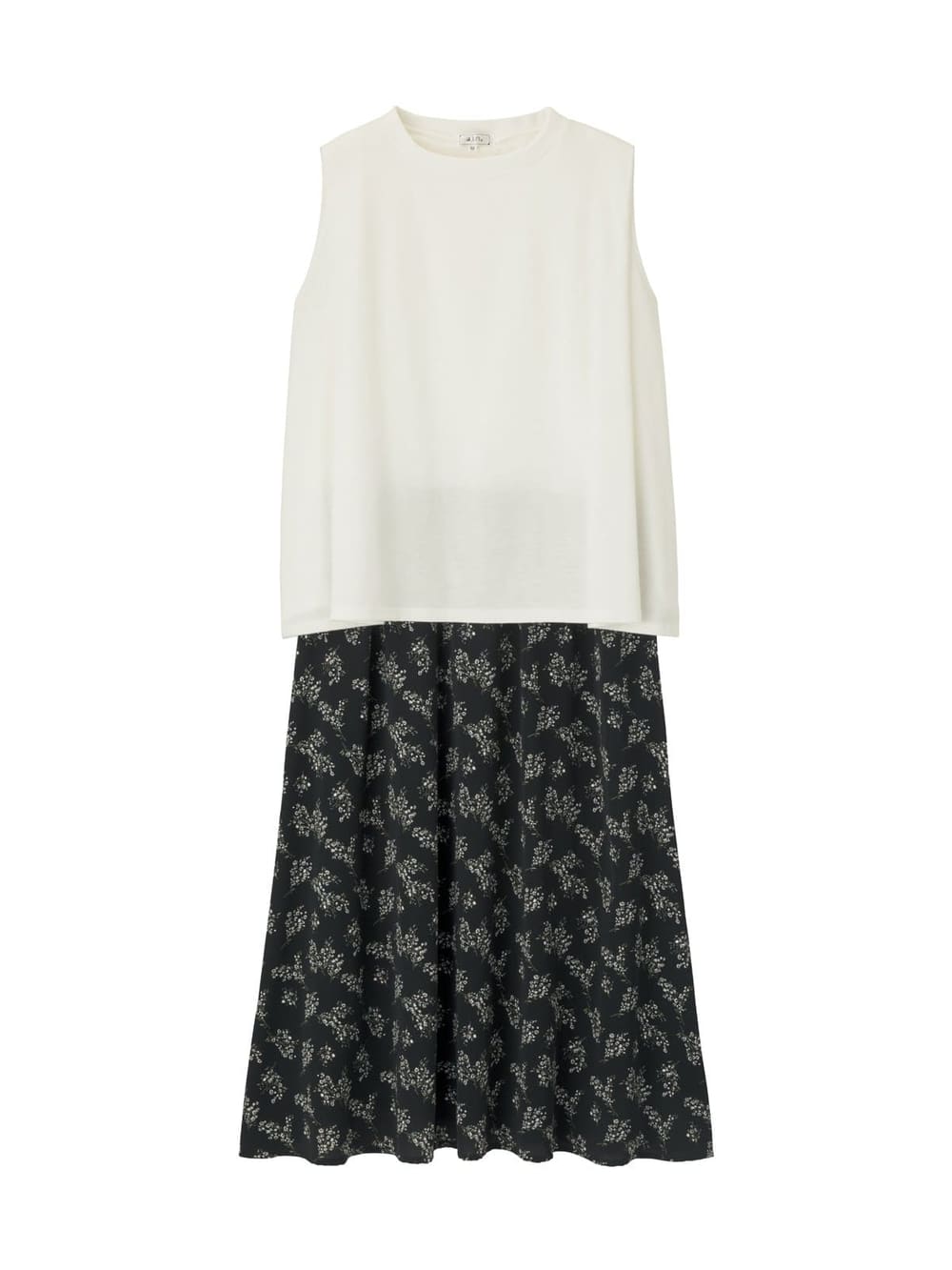 マタニティ ワンピース|ain（アイン）花柄ドッキングワンピース　マタニティ・授乳服【出産後も長く使える】|オフ