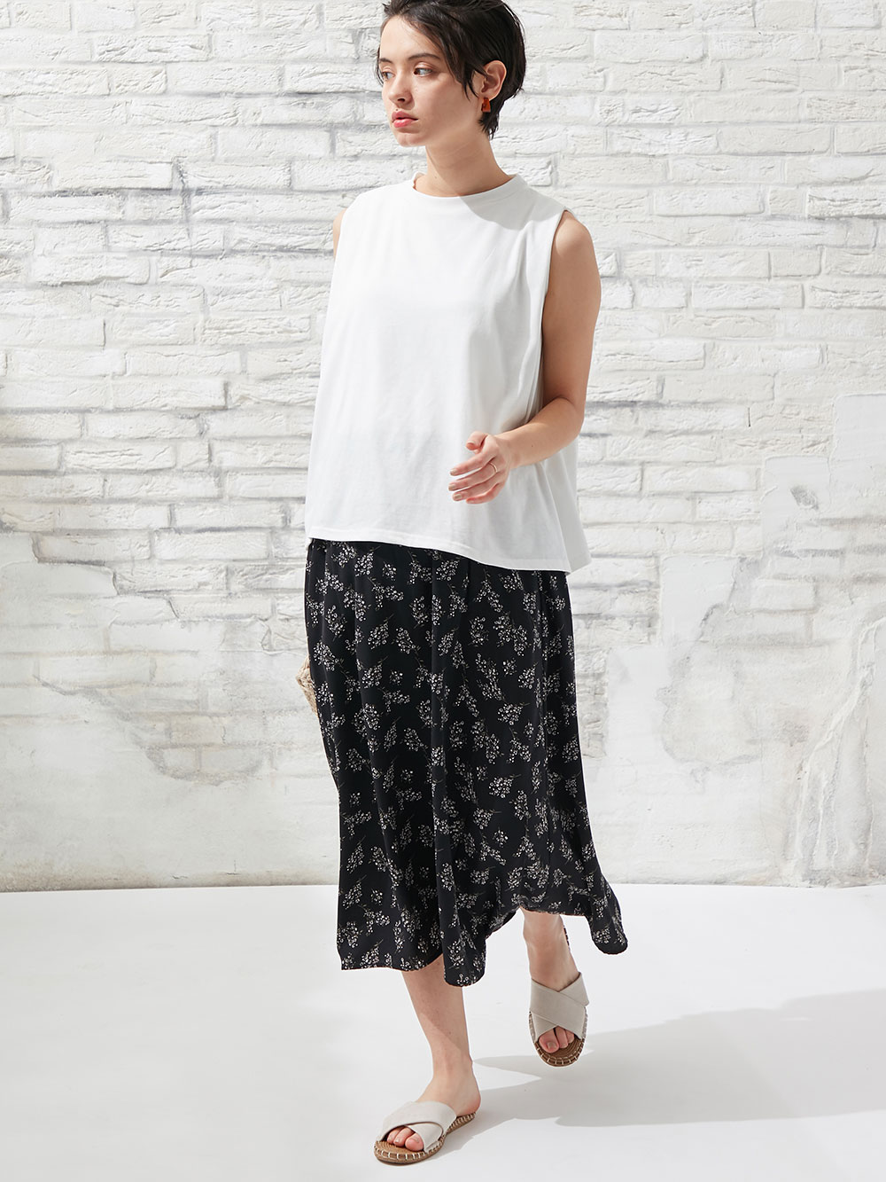 マタニティ ワンピース|ain（アイン）花柄ドッキングワンピース　マタニティ・授乳服【出産後も長く使える】|オフ