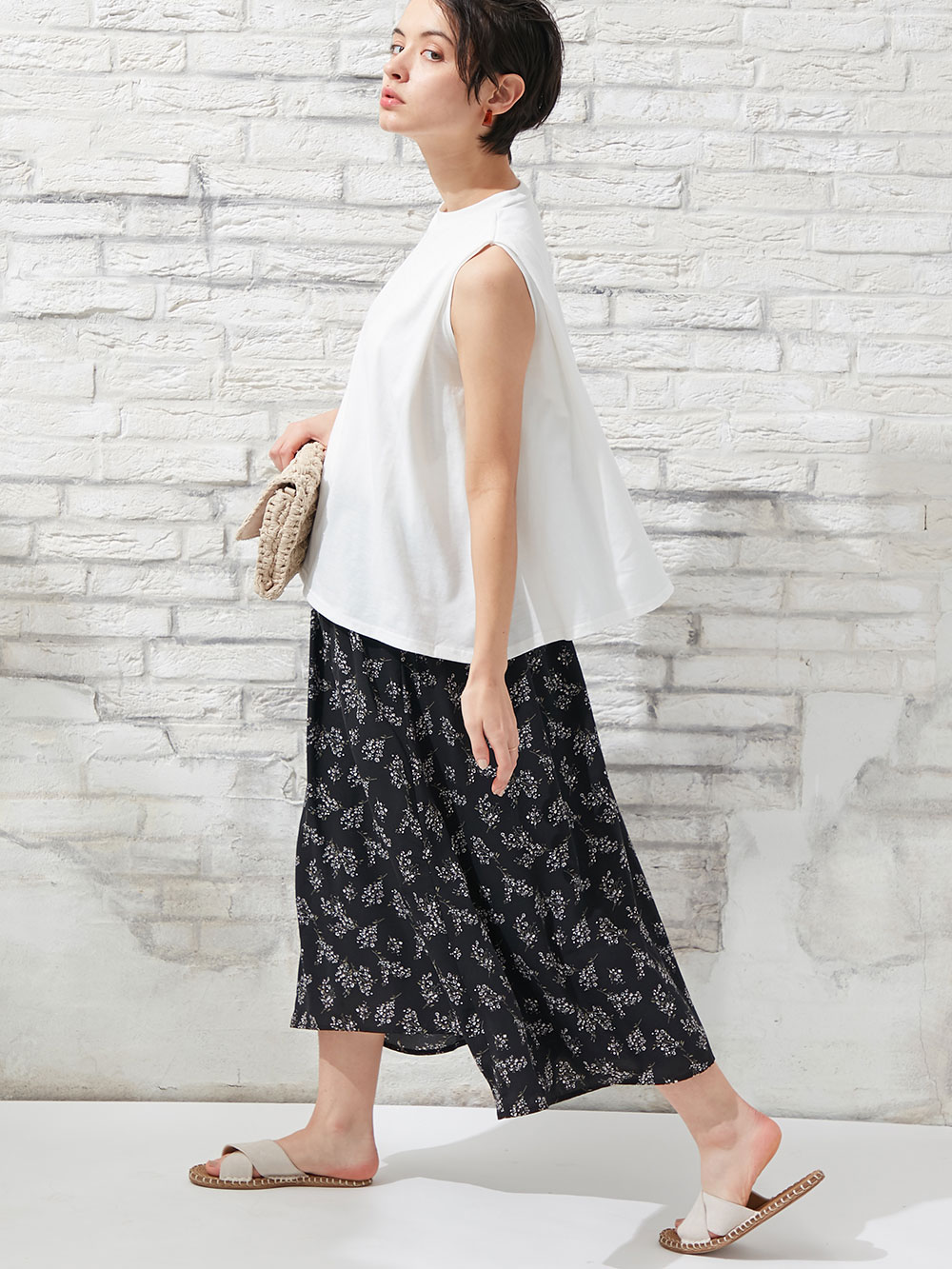 マタニティ ワンピース|ain（アイン）花柄ドッキングワンピース　マタニティ・授乳服【出産後も長く使える】|オフ