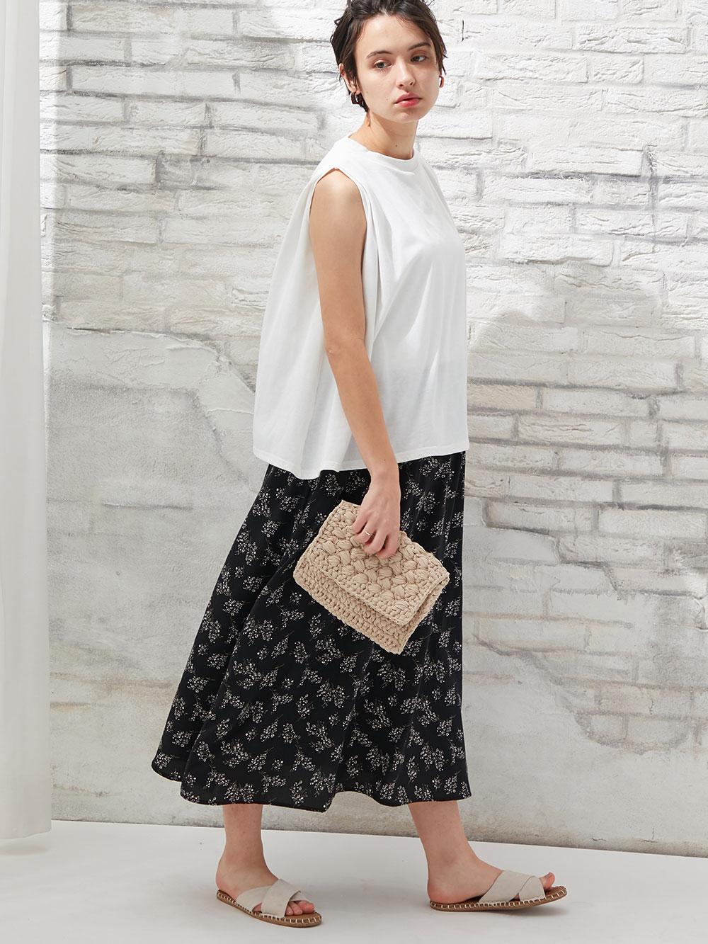 マタニティ ワンピース|ain（アイン）花柄ドッキングワンピース　マタニティ・授乳服【出産後も長く使える】|オフ