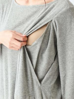 マタニティ パジャマ・ルームウェア|【授乳口付】パイルパジャマ