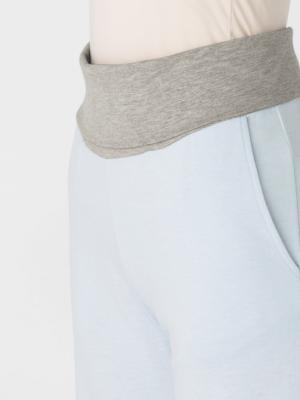 マタニティ パジャマ・ルームウェア|【授乳しやすい】サテン衿切り替えスムースパジャマ