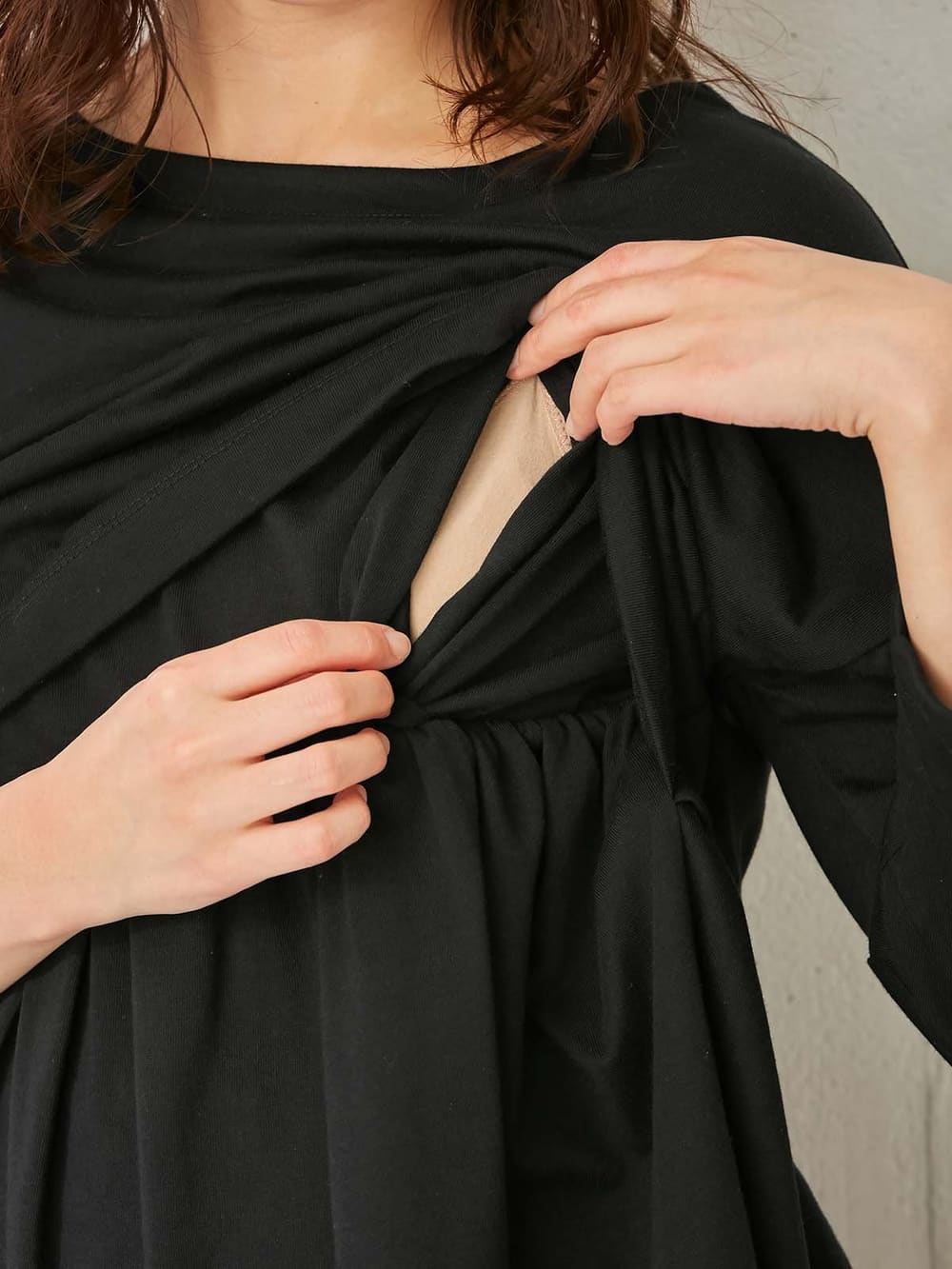 マタニティ パジャマ ルームウェア 部屋着 授乳口付 ティアードワンピース 産後も使えるレギンスセット マタニティウェア 授乳服通販 エンジェリーベ 公式