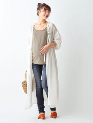 マタニティ ワンピース|2WAYワッシャーガーゼカシュクールワンピース　マタニティ・授乳服【出産後も長く使える】|ホワイト