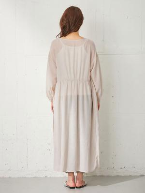 マタニティ ワンピース|2WAYワッシャーガーゼカシュクールワンピース　マタニティ・授乳服【出産後も長く使える】