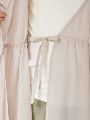 マタニティ ワンピース|2WAYワッシャーガーゼカシュクールワンピース　マタニティ・授乳服【出産後も長く使える】