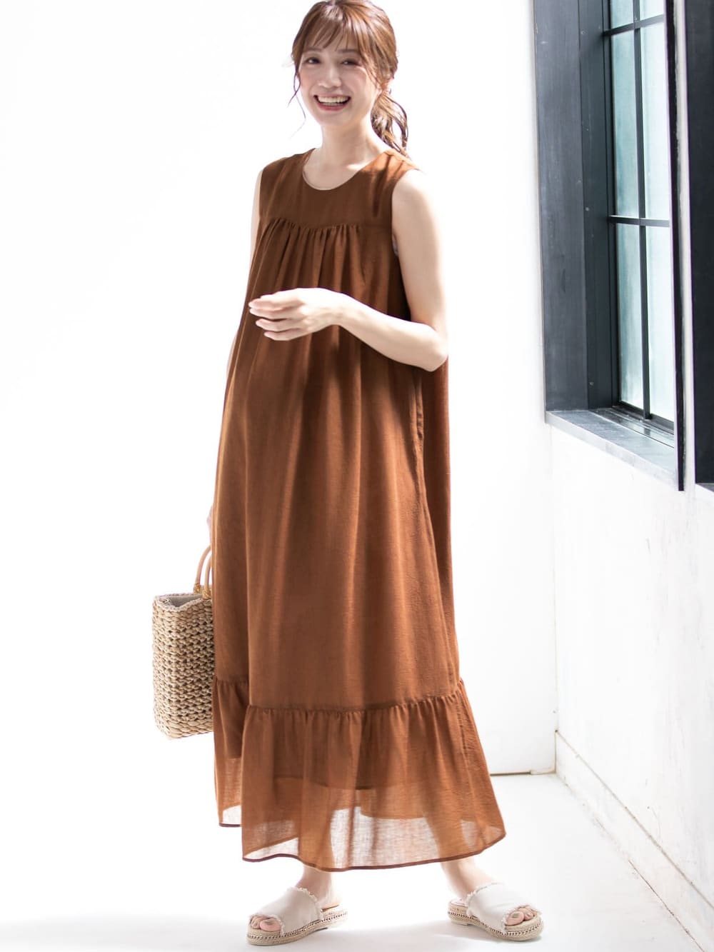 マタニティ ワンピース 授乳口付 ワッシャーガーゼ裾ティアードワンピース マタニティウェア 授乳服通販 エンジェリーベ 公式 マタニティ ワンピース 授乳口付 ワッシャーガーゼ裾ティアードワンピース マタニティウェア 授乳服通販 エンジェリーベ 公式