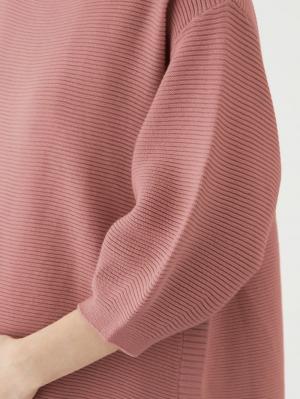 マタニティ ワンピース|サイドボタンボートネックニットワンピース　マタニティ・授乳服【出産後も長く使える】