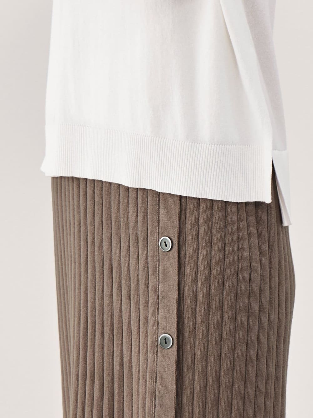 マタニティ ワンピース|レイヤード風ニットワンピース　マタニティ・授乳服【出産後も長く使える】