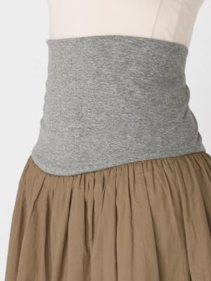 マタニティ スカート|【産前産後対応】コットンローンギャザースカート【出産後も長く使える】