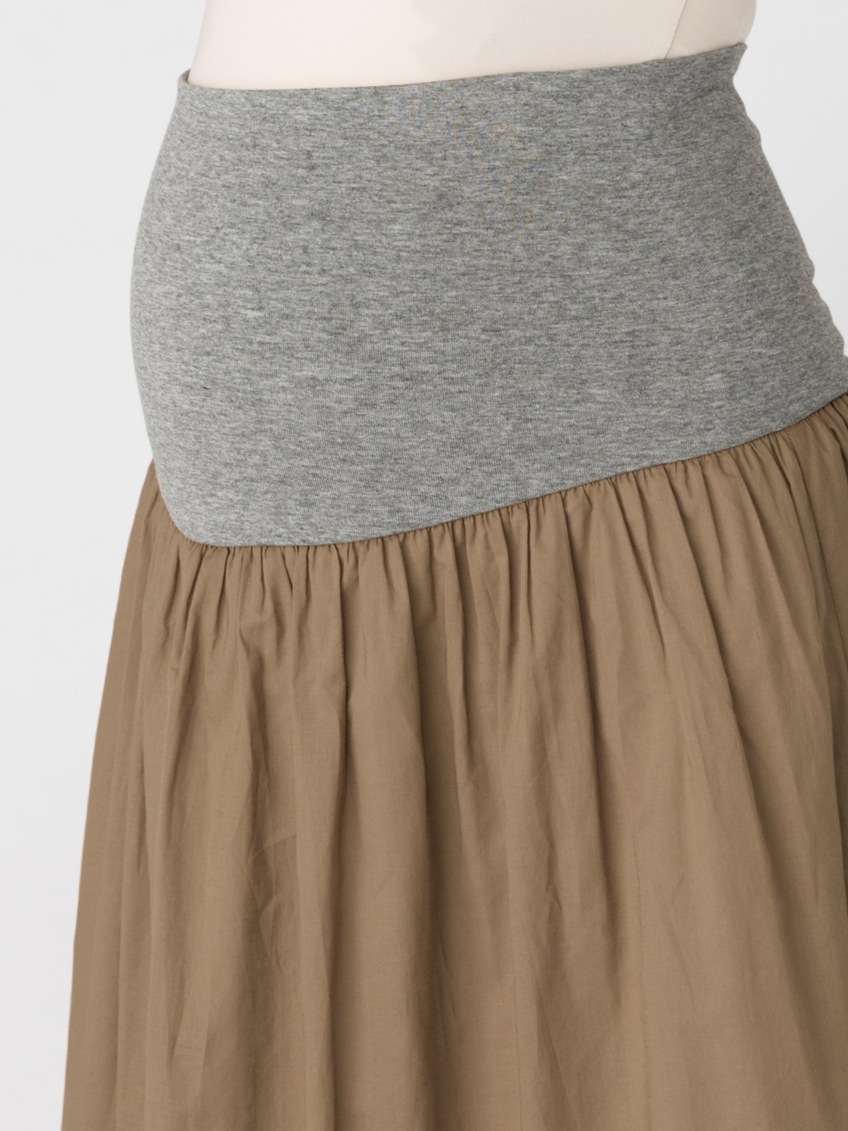 マタニティ スカート|【産前産後対応】コットンローンギャザースカート【出産後も長く使える】