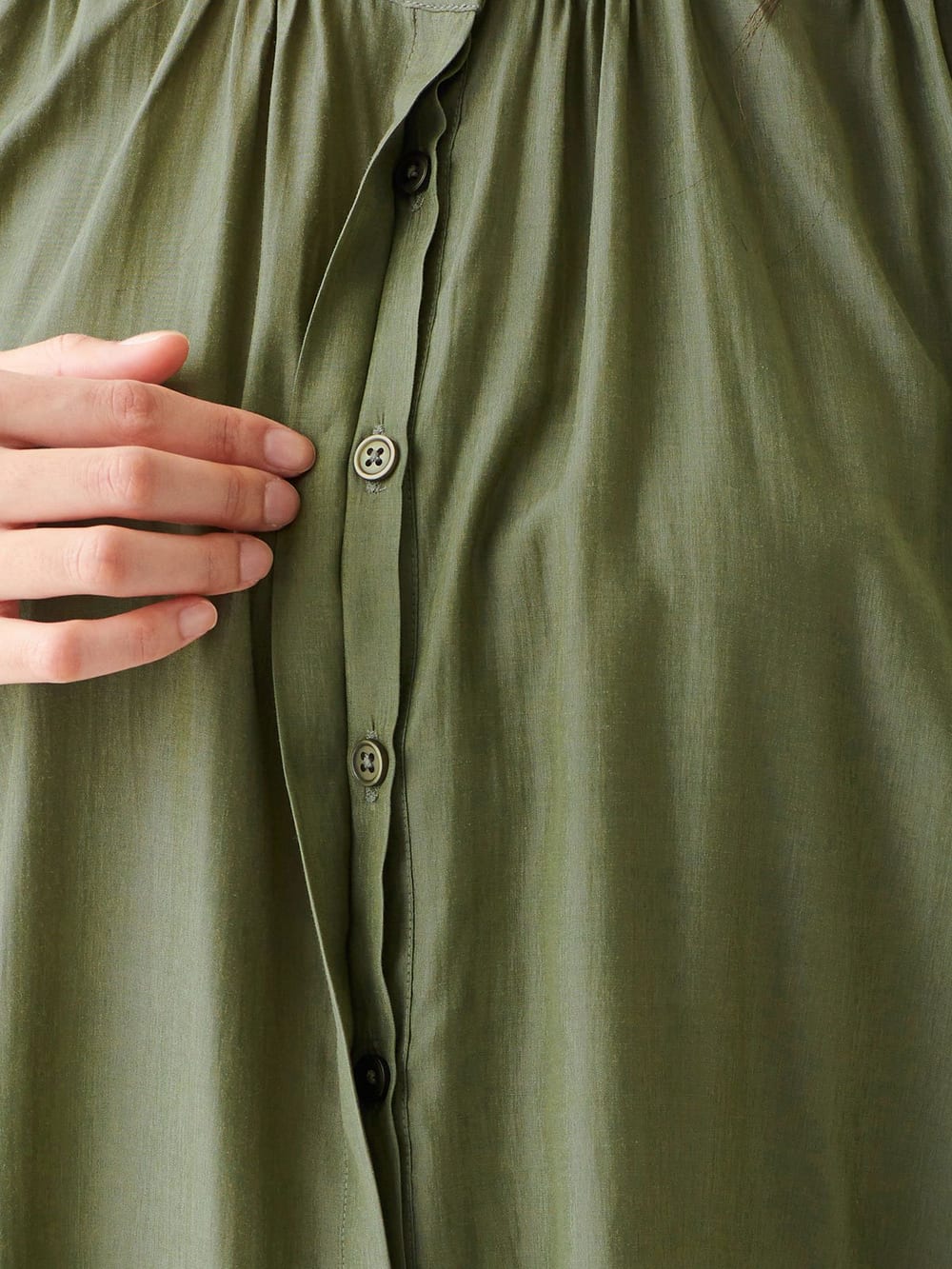 マタニティ トップス|ノースリーブギャザートップス　マタニティ・授乳服【出産後も長く使える】