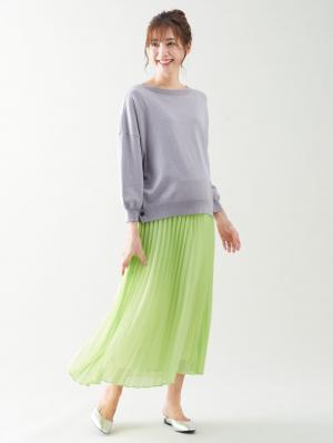 マタニティ トップス|サイドボタンニットトップス　マタニティ・授乳服【出産後も長く使える】|グレー