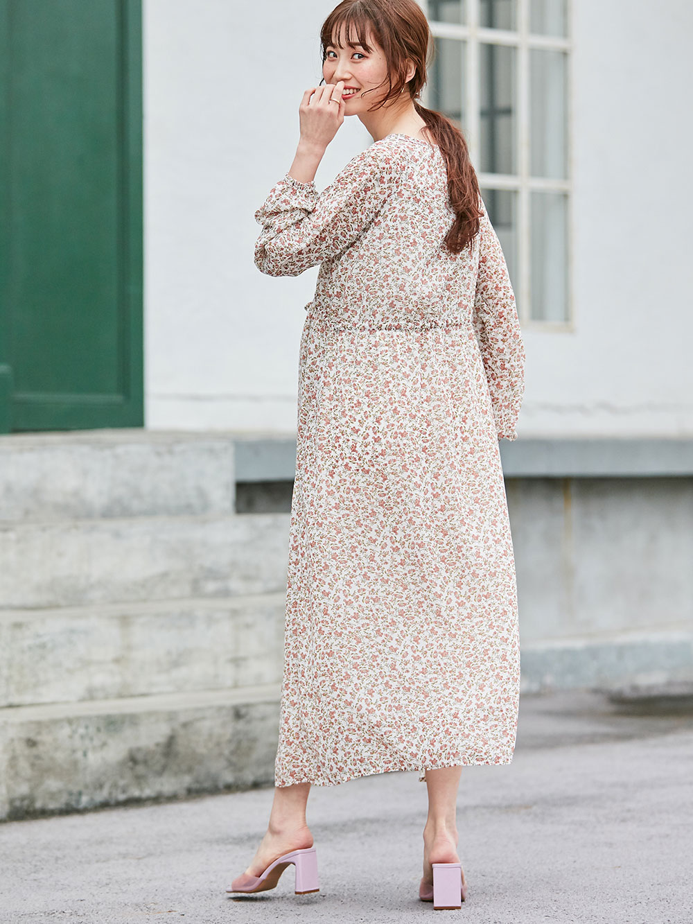 マタニティ ワンピース | 【出産後も長く使える】花柄ロングワンピース マタニティ・授乳服 |マタニティウェア・授乳服通販| エンジェリーベ 公式 マタニティ ワンピース | 【出産後も長く使える】花柄ロングワンピース マタニティ・授乳服 |マタニティウェア・授乳服通販| エンジェリーベ 公式