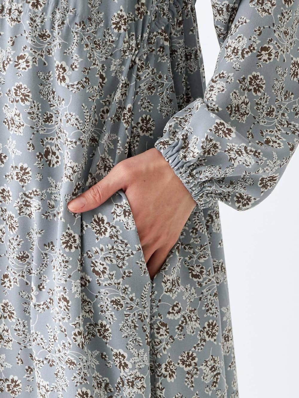 マタニティ ワンピース 授乳しやすい 花柄ロングワンピース マタニティウェア 授乳服通販 エンジェリーベ 公式