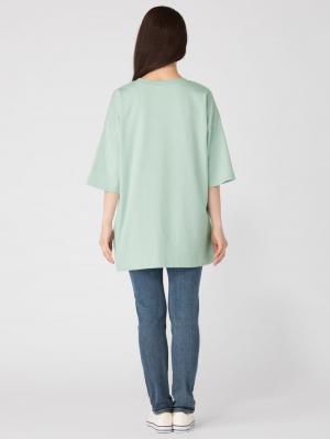 マタニティ ワンピース|【授乳口付】ビックシルエットバスクチュニックワンピース【出産後も長く使える】