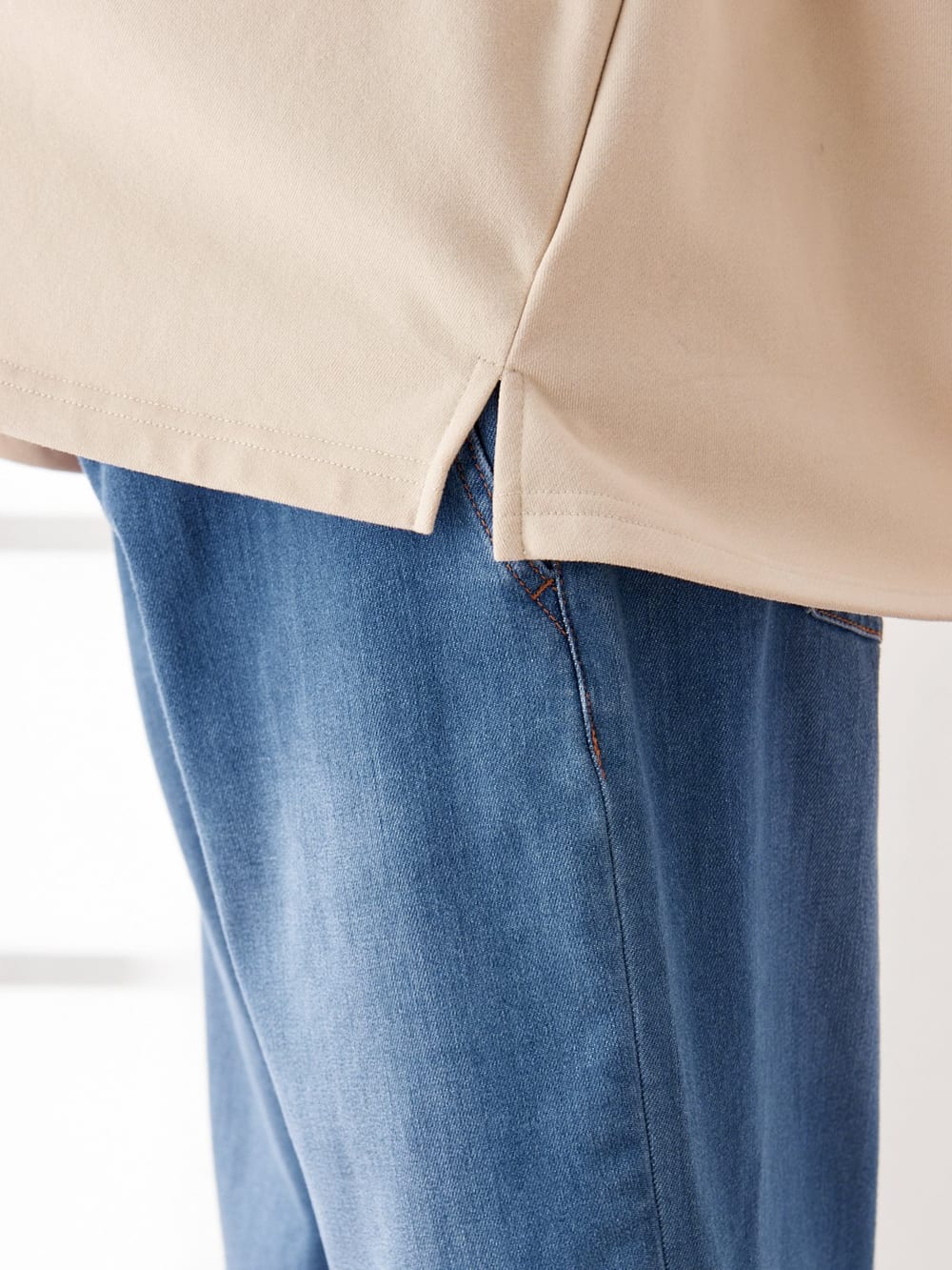 マタニティ トップス|ミニ裏毛ギャザートップス　マタニティ・授乳服【出産後も長く使える】