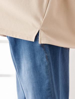 マタニティ トップス|ミニ裏毛ギャザートップス　マタニティ・授乳服【出産後も長く使える】