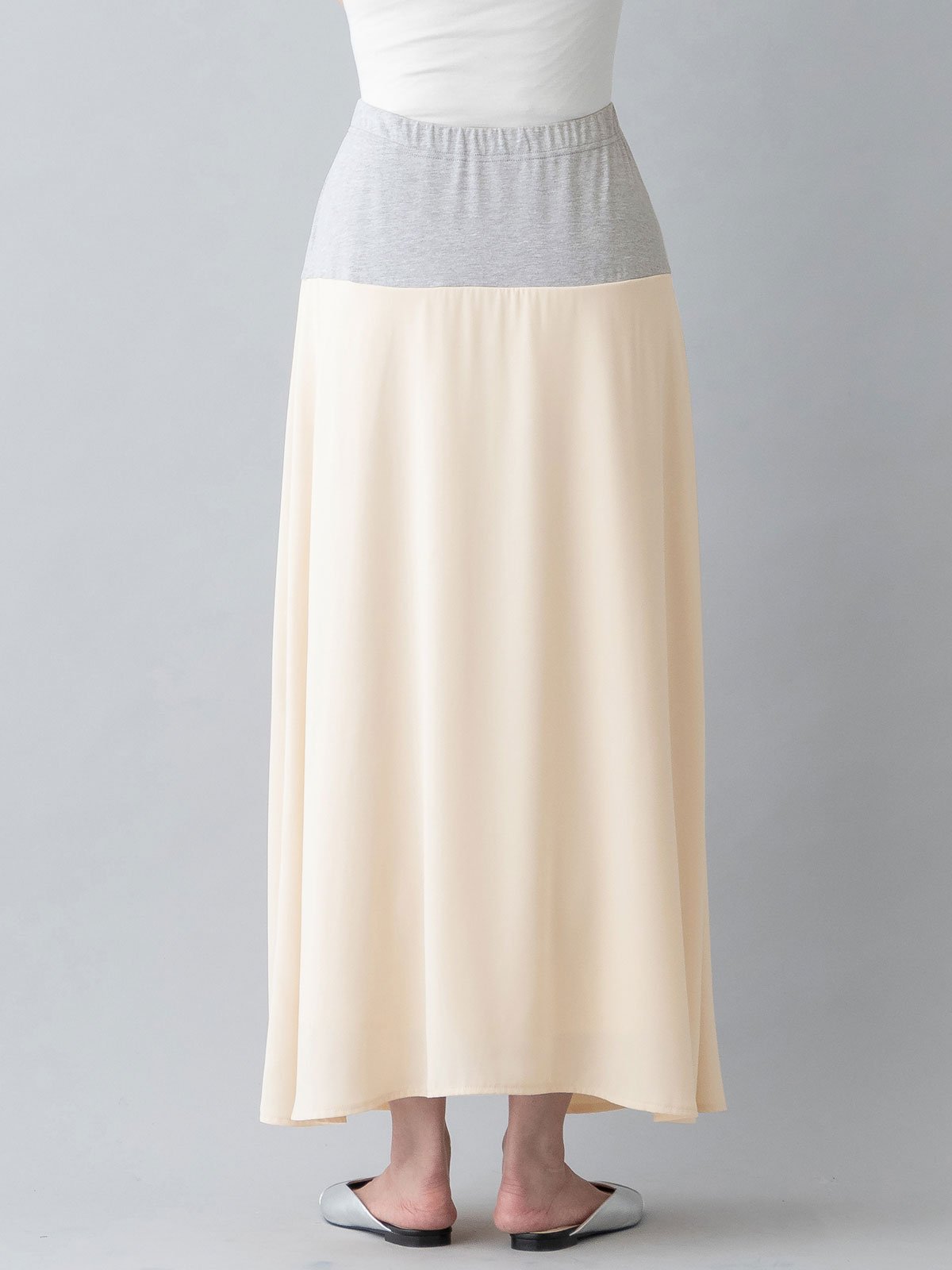 マタニティ スカート|【産前産後対応】Aラインロングスカート【出産後も長く使える】