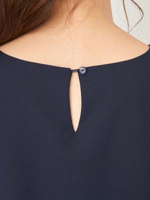 マタニティ ワンピース|八分袖レイヤードギャザーフレアワンピース マタニティ・授乳服【出産後も長く使える】
