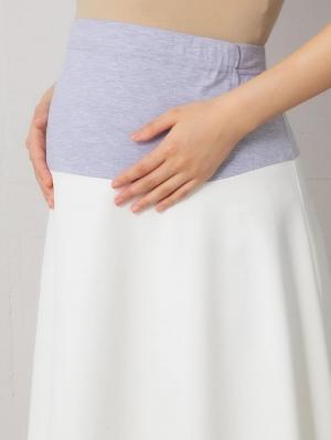 マタニティ スカート|【産前産後対応】ストレッチジョーゼットフレアスカート【出産後も長く使える】