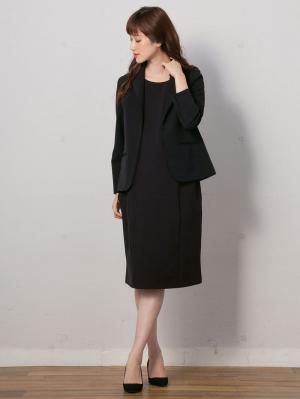 マタニティ ワンピース|ストレッチジョーゼットノースリーブワンピ－ス　マタニティ・授乳服【出産後も長く使える】|ブラック