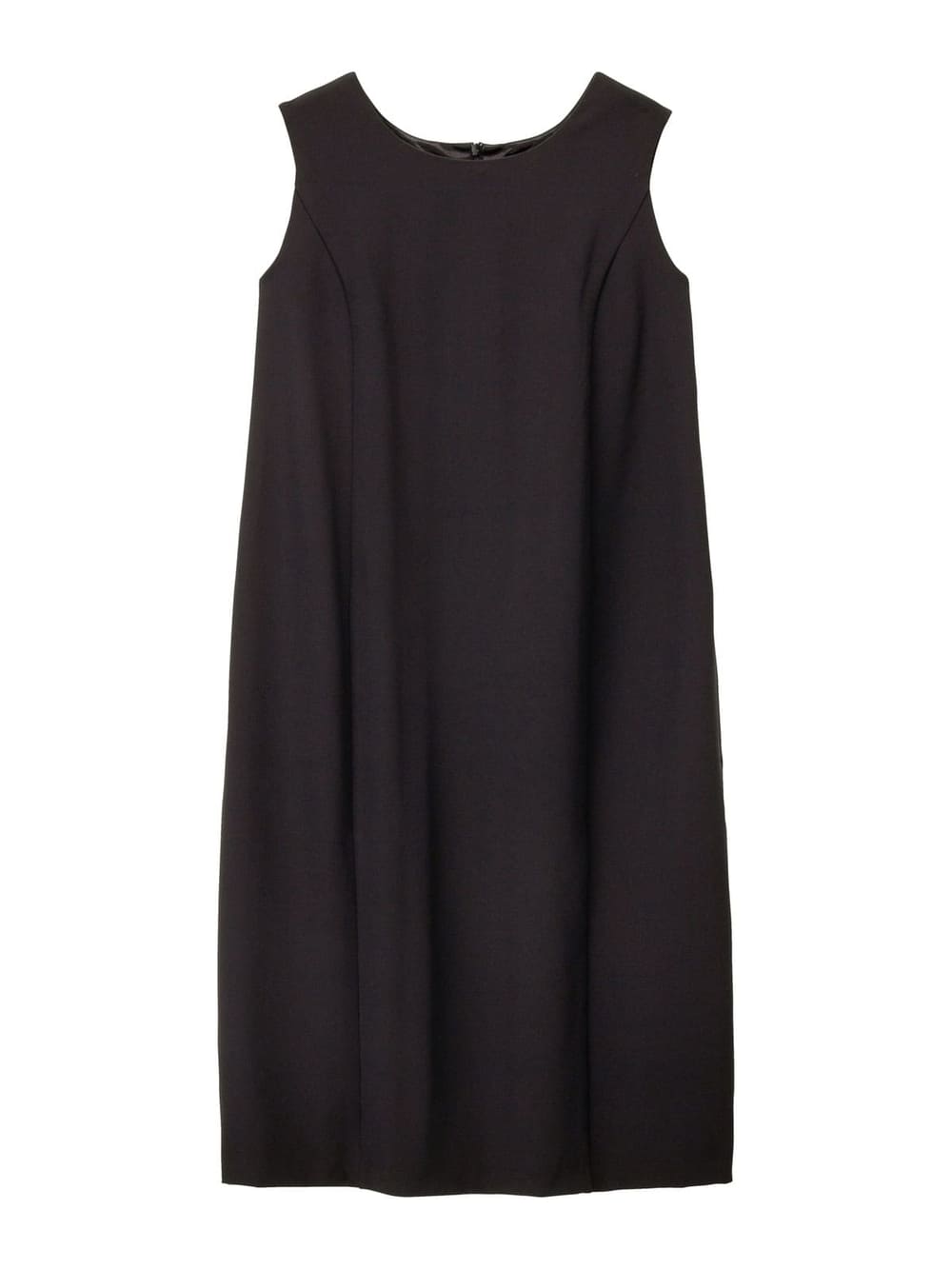 マタニティ ワンピース|ストレッチジョーゼットノースリーブワンピ－ス　マタニティ・授乳服【出産後も長く使える】|ブラック