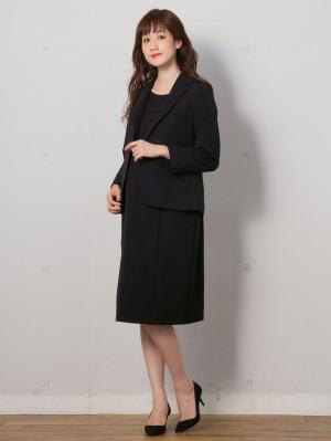 マタニティ ワンピース|ストレッチジョーゼットノースリーブワンピ－ス　マタニティ・授乳服【出産後も長く使える】|ブラック