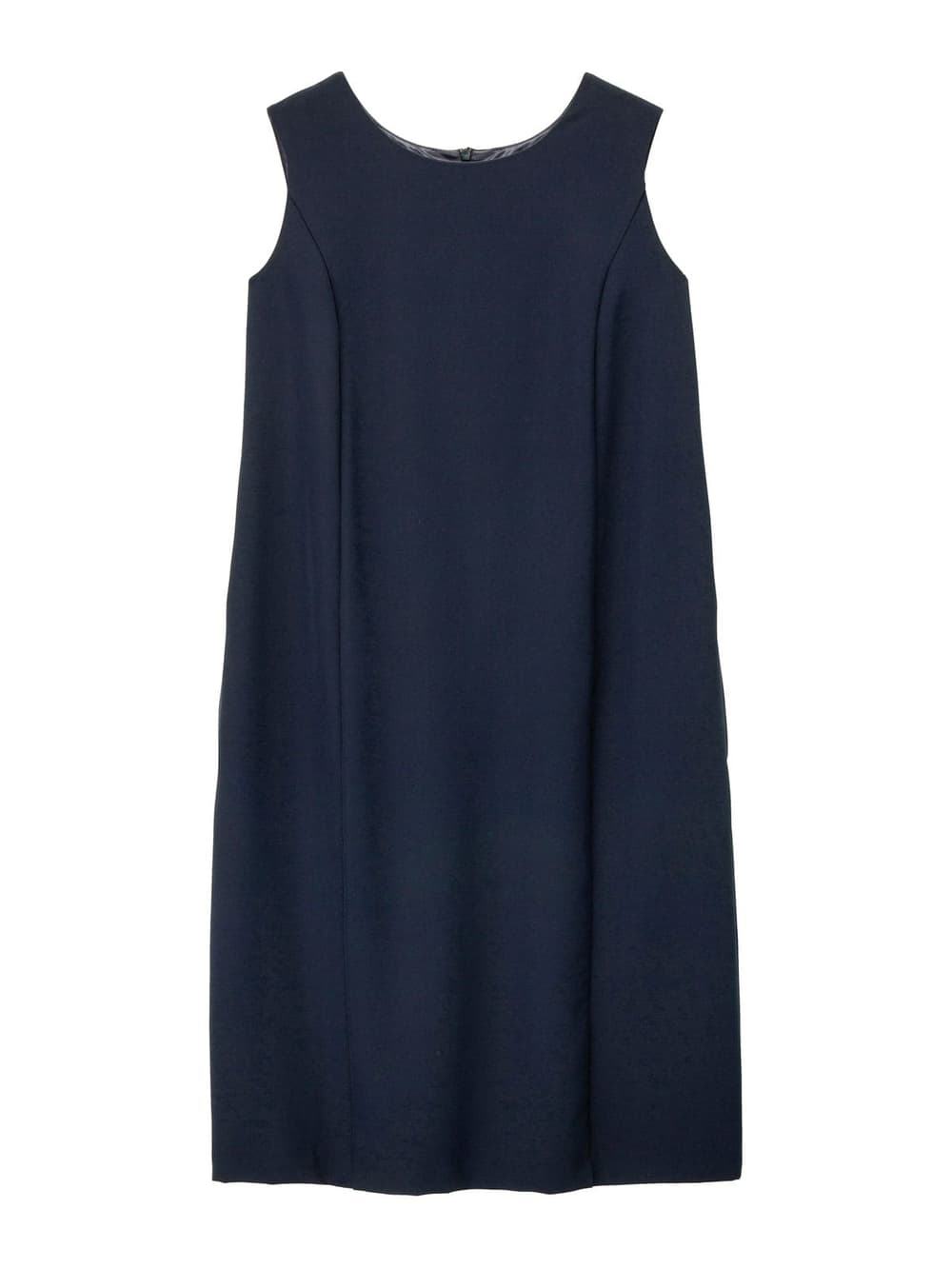 マタニティ ワンピース|ストレッチジョーゼットノースリーブワンピ－ス　マタニティ・授乳服【出産後も長く使える】|ネイビー