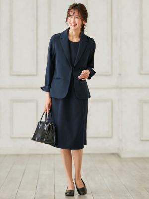 マタニティ ワンピース|ストレッチジョーゼットノースリーブワンピ－ス　マタニティ・授乳服【出産後も長く使える】|ネイビー