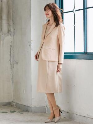 マタニティ ワンピース|ストレッチジョーゼットノースリーブワンピ－ス　マタニティ・授乳服【出産後も長く使える】|ベージュ