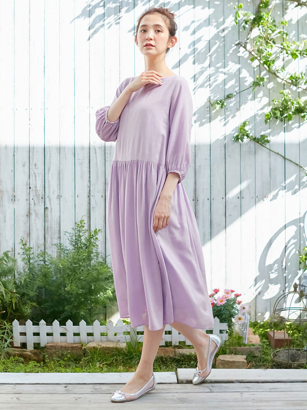 マタニティ ワンピース 授乳口付 レーヨンリネンワンピース マタニティウェア 授乳服通販 エンジェリーベ 公式
