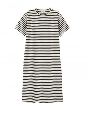 マタニティ ワンピース|ain（アイン）T/C天竺ボーダーワンピース　マタニティ・授乳服【出産後も長く使える】|オフ