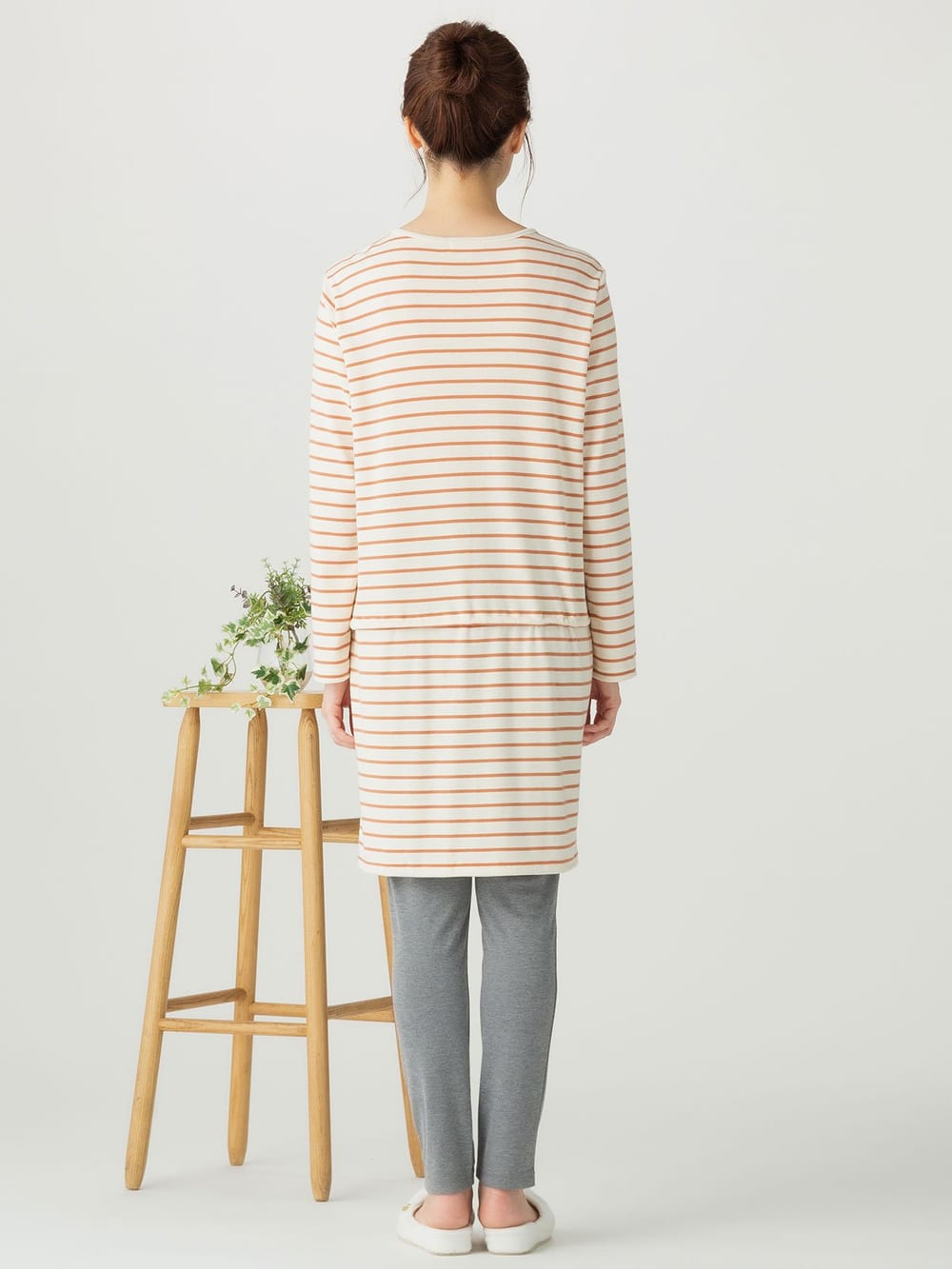 マタニティ パジャマ・ルームウェア|【授乳口付】T／Cスムースパジャマ