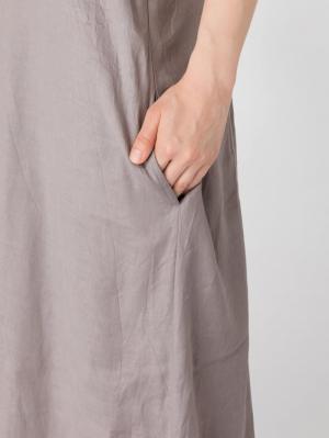 マタニティ ワンピース|【セット】麻混キャミワンピース&半袖Ｔシャツ　マタニティ・授乳服【出産後も長く使える】