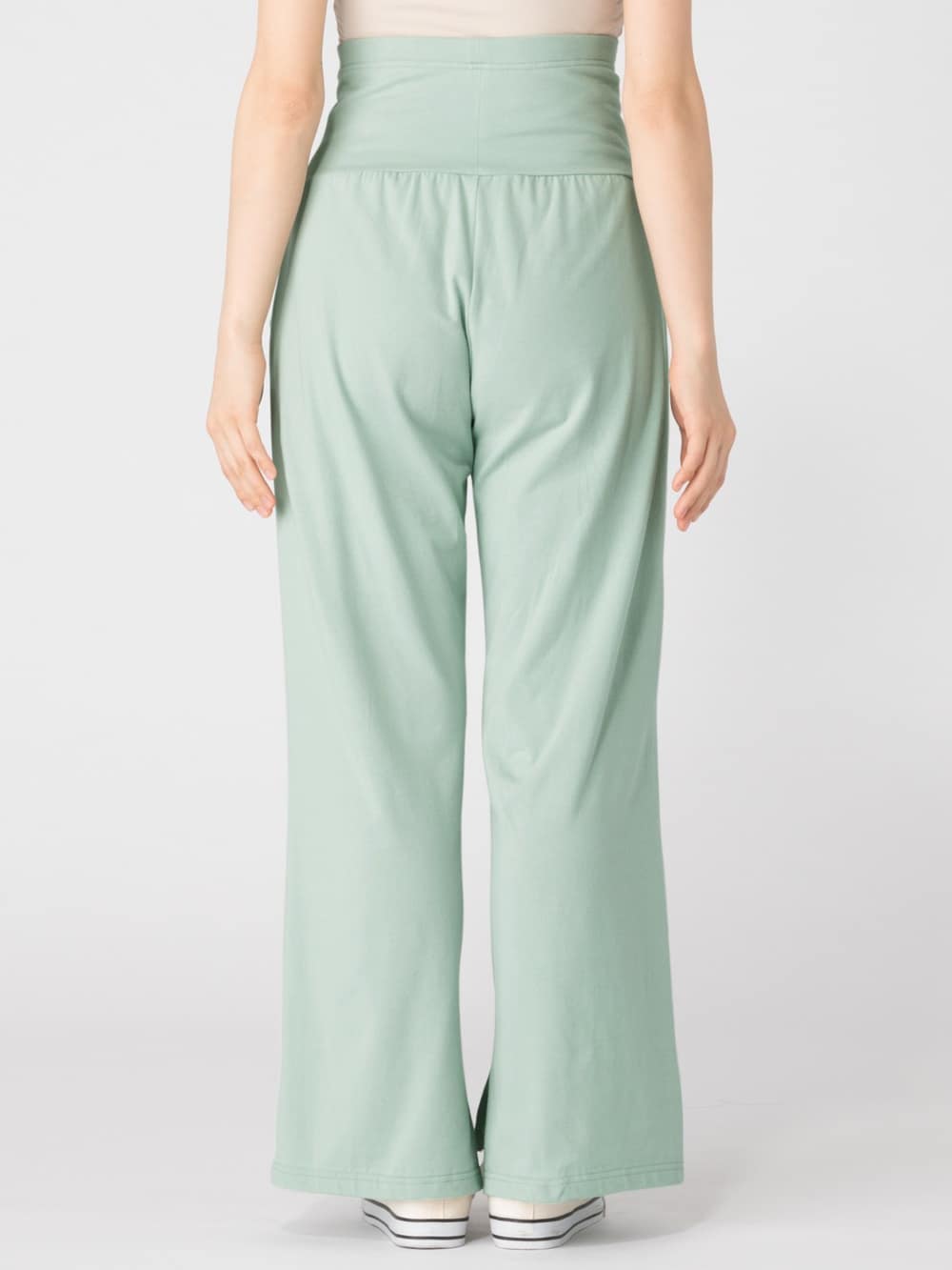 マタニティ パンツ|【産前産後対応】カットソーワイドパンツ【出産後も長く使える】