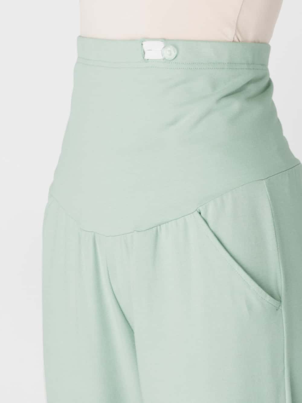 マタニティ パンツ|【産前産後対応】カットソーワイドパンツ【出産後も長く使える】